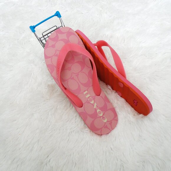 Coach Zak Flip Flips Womens Taffy 8B - Picture 4 of 11